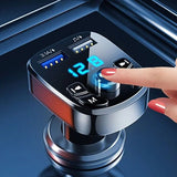 Wireless Car Bluetooth FM Transmitter MP3 Audio USB Charger Adapter Handsfree - AZ Depot Express