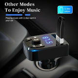 Wireless Car Bluetooth FM Transmitter MP3 Audio USB Charger Adapter Handsfree - AZ Depot Express