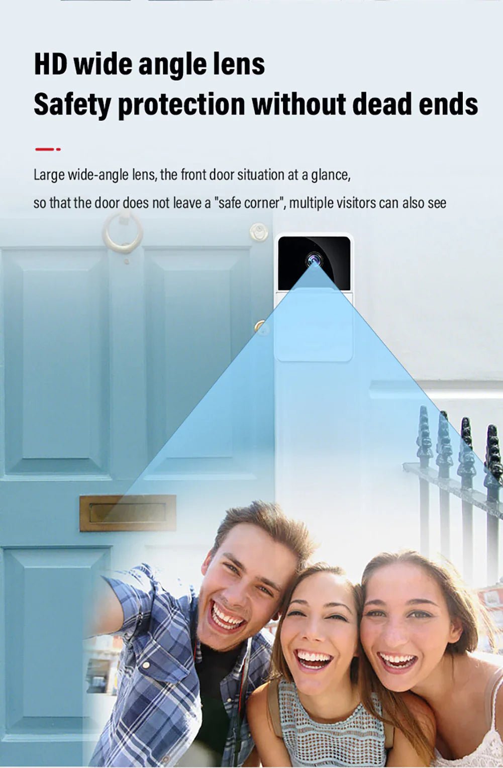 Wireless Security WiFi Smart Doorbell Intercom Video Camera Bell Chime Door Ring - AZ Depot Express
