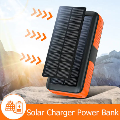 Outdoor Portable 50000mAh Solar Power Bank with Cable