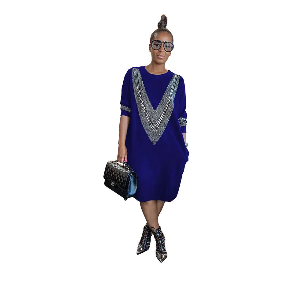 YZ1224 Women's Casual Loose Dress for Fall/Winter - AZ Depot Express
