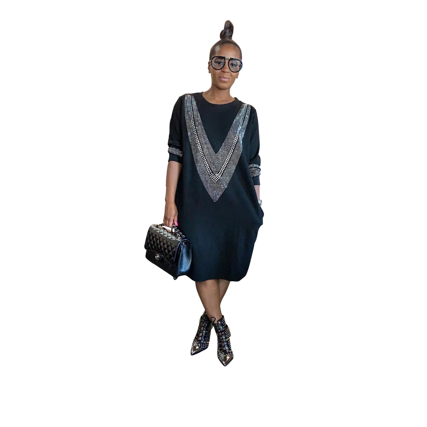 YZ1224 Women's Casual Loose Dress for Fall/Winter - AZ Depot Express