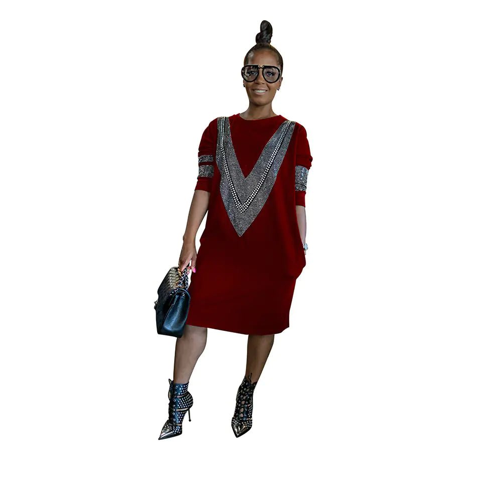 YZ1224 Women's Casual Loose Dress for Fall/Winter - AZ Depot Express