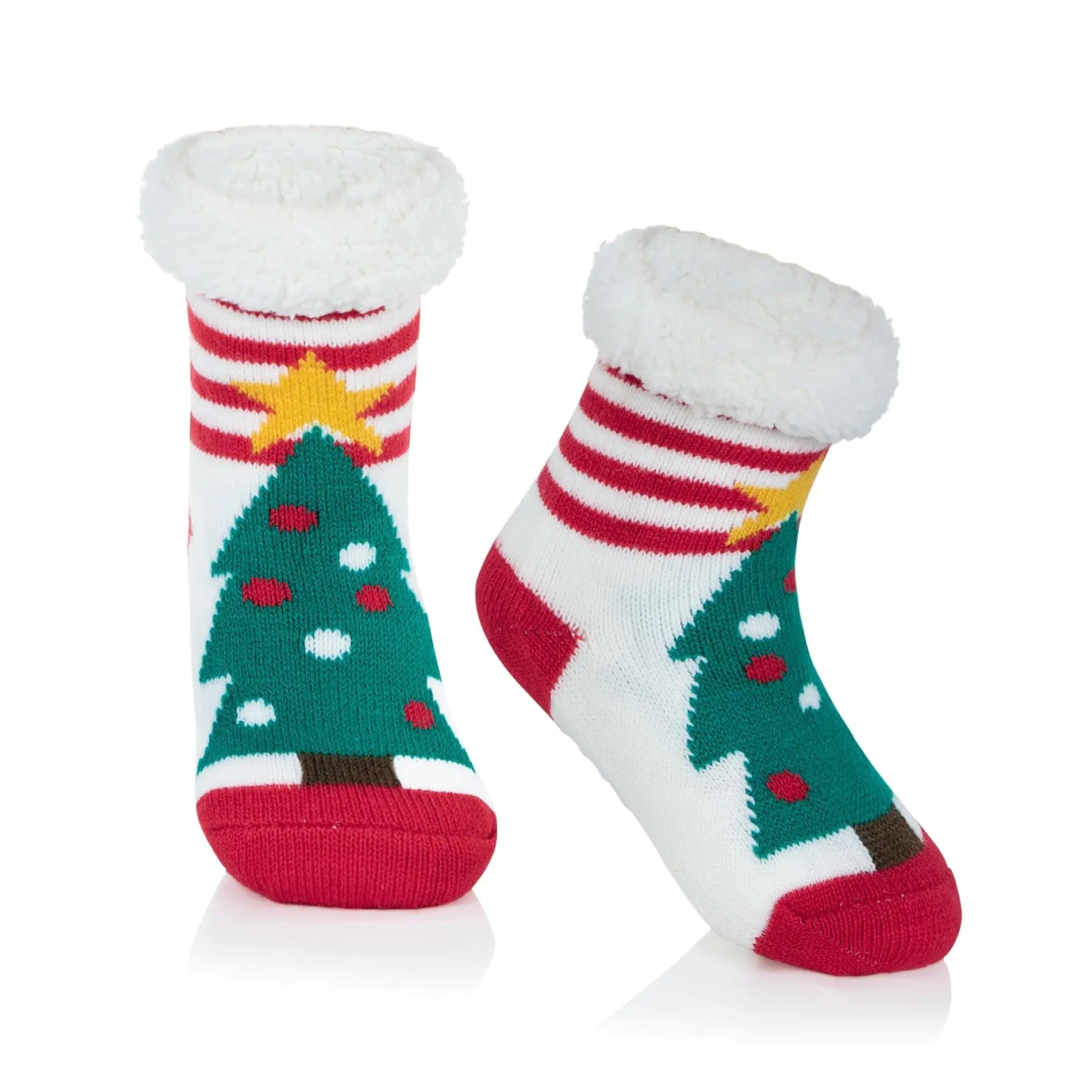 Zando Kids Christmas Socks Kids Fuzzy Socks Kids Slipper Socks for Kids Toddler Winter Socks Toddler Girl Socks Baby Christmas Socks Girls Fuzzy Socks Boys Fuzzy Socks Christmas Tree 6 - 12 Months - AZ Depot Express