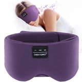 ZHENYEMEI Sleep Mask with Bluetooth Headphones Blackout Sleep Headphones for Side Sleepers Ultra - Thin Bluetooth 5.4 Stereo Speaker Eye Mask for Travel Meditation Cool Gadgets (Purple) - AZ Depot Express